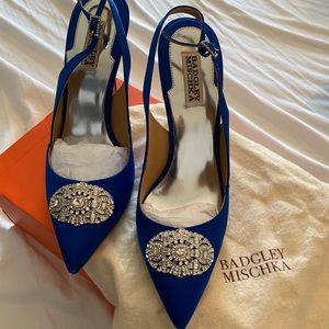 Badgley Mischka Bridal Blue shoes
